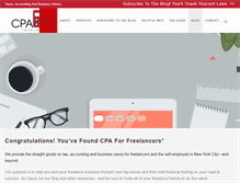 Tablet Screenshot of cpaforfreelancers.com